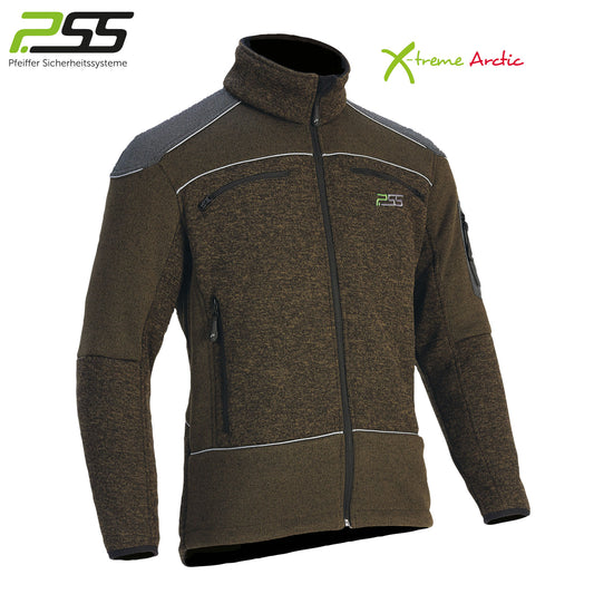PSS X-treme Arctic Faserstrickjacke grün/melange - Hunters World 