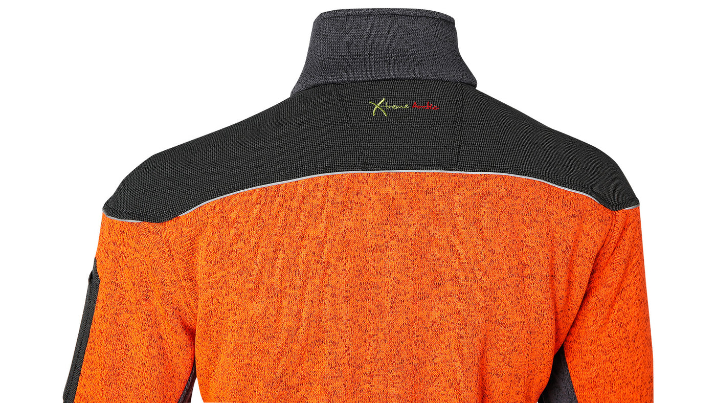 PSS X-treme Arctic Faserstrickjacke grau/orange