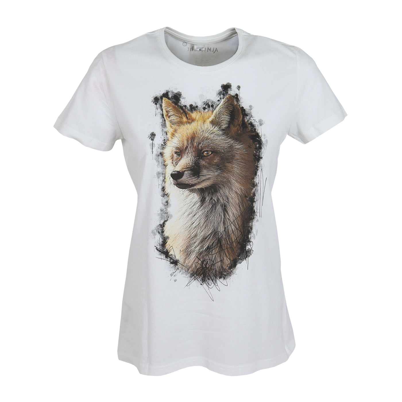 ALMTRACHT T-Shirt Damen Fuchs, weiß