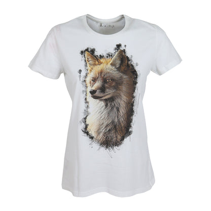 ALMTRACHT T-Shirt Damen Fuchs, weiß - Hunters World 