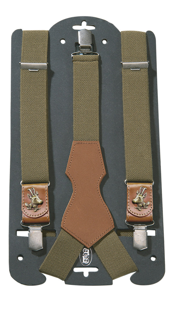 Hosenträger aus Leder Gams