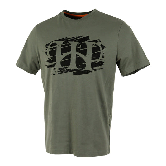 T-Shirt Brush Print grün - Hunters World 