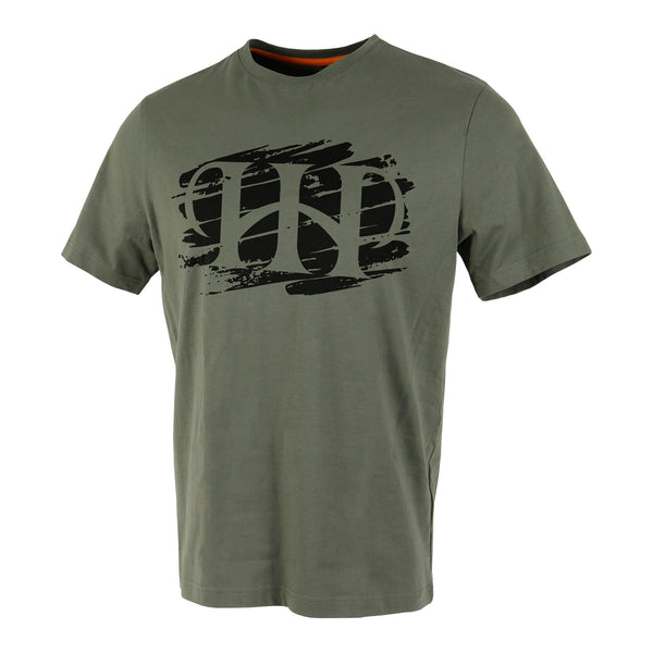 T-Shirt Brush Print grün