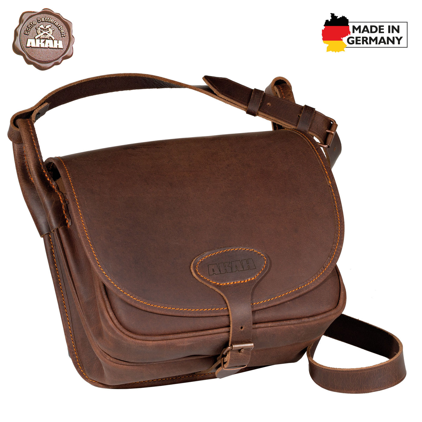 AKAH Förstertasche aus Pull-up Leder