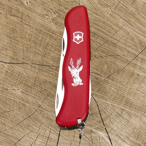 Jagdmesser, 8-teilig rot, 8-tlg. rot