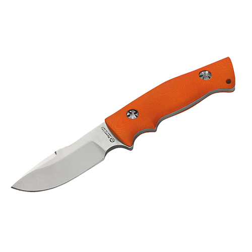 Jagdnicker, 10 cm Klinge aus N690 Stahl, Ja-Nicker orange 10cm, Ansicht 2