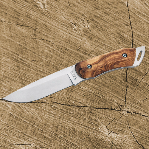 Jagdnicker, 12,2 cm Klinge aus 440C Stahl, Ja-Nicker Olive 12cm