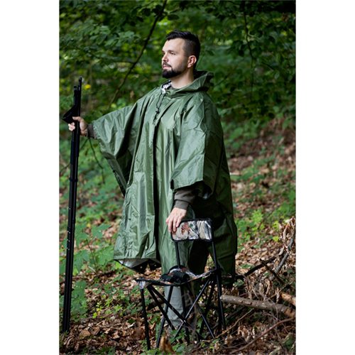 Jagdponcho, Grün, Ansicht 3