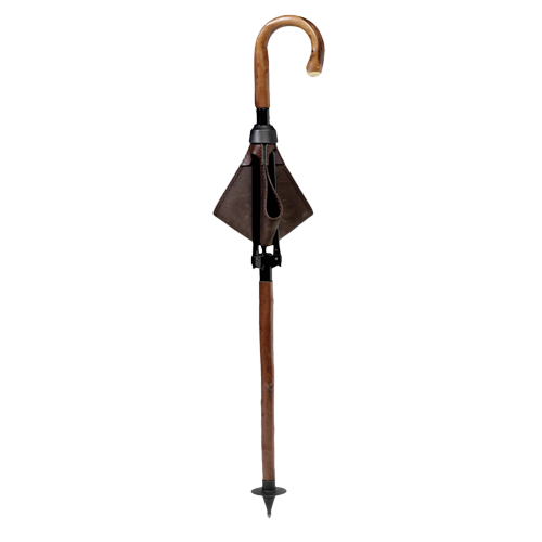 Jagdsitzstock mit Ledersitz, Kastanie, Kast.Pirsch