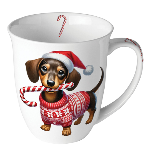 Kaffeebecher Dackel Weihnachten
