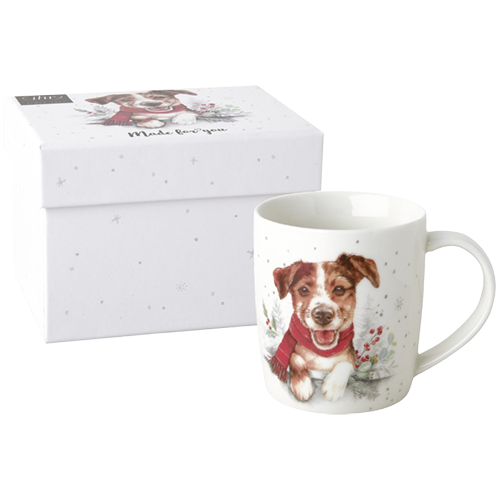 Kaffeebecher Hund Weihnachten