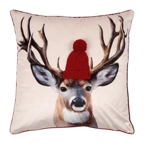 Kissenhülle Reindeer Rot