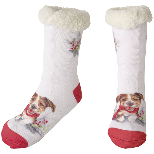 Kuschelsocken Hund Weihnachten