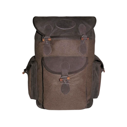 Lautloser Wollrucksack mit Leder