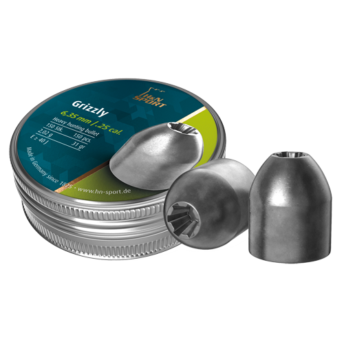 Luftgewehrmunition H&N Grizzly, 150 6,35