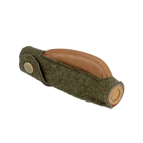 Mündungsschoner, Leder mit Loden, Mün-Schon.Rep.22mmH.K.Lod.