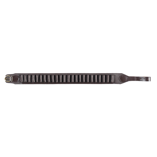 Patronengürtel aus Vollrindleder für Kal. 12 + 16, für 24 Patronen, offen, offen 130cm