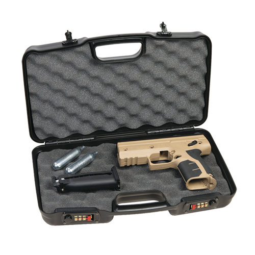 Pistolenkoffer aus Polypropylen, PistKof 36x17x7 NS ZS Schwarz, Ansicht 2