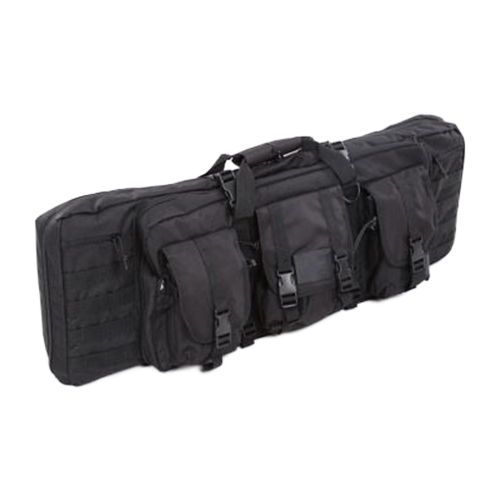Taktisches Gewehrfutteral – 600D Polyester (PVC-beschichtet), für 2 Gewehre, schwarz, Gewehrfutt. 88x26x16