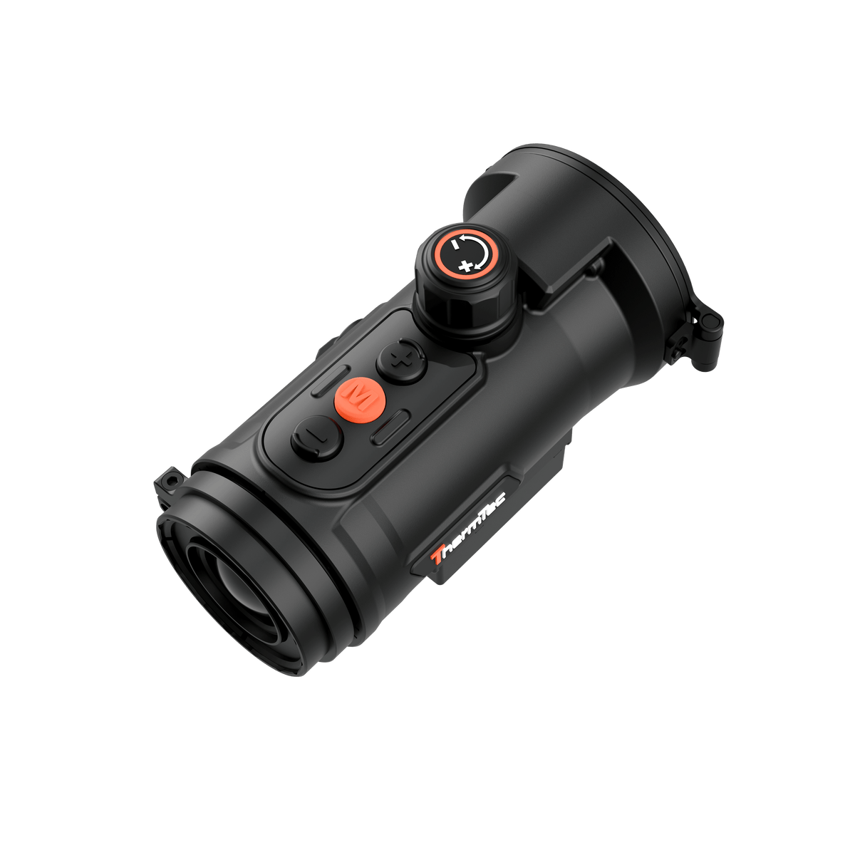 ThermTec Hunt 635L PRO LRF Vorsatzgerät, Schrägansicht mit Kippschalter