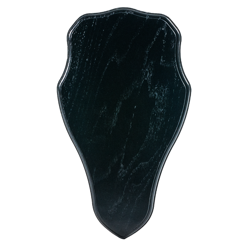 Wappenschilder aus Eichenholz für Reh- und Hirschtrophäen, H-Schild schwarz 32x18