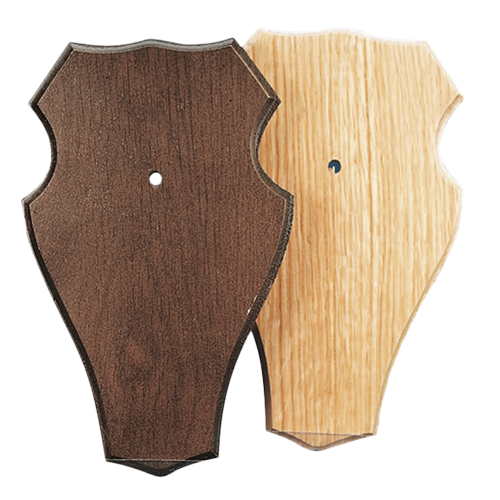 Wappenschilder für Rehtrophäen aus Eichenholz, dunkel 22x13 1F