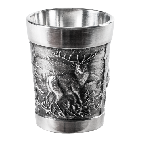 Zinnbecher, mit Jagdmotiven, Zi-Bierbecher 11