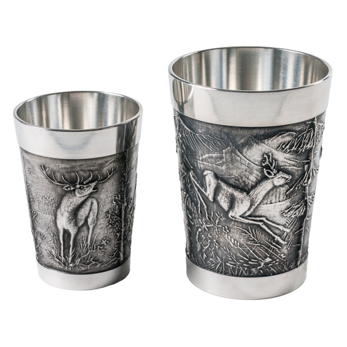 Zinnbecher, mit Jagdmotiven, Zi-Stamper 4,8, Ansicht 2