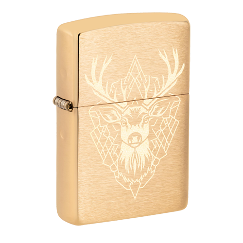 Zippo Sturmfeuerzeug, Motiv: Hirschkopf, Hirsch