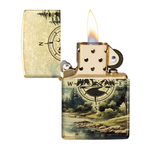 Zippo Sturmfeuerzeug, Motiv: Kompass, Kompass, Ansicht 2